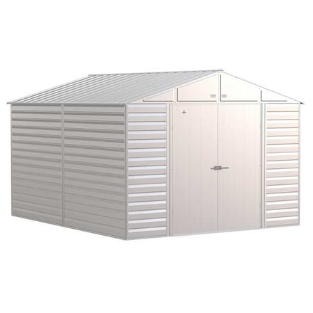 Arrow Storage Products SCG1012FG Galvinized Steel Shed, 10 ft x 12 ft, Gray