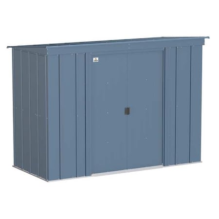 Arrow Storage Products CLP84BG GalvinizedSteelStorageShed8 ft x4 ft, Blue