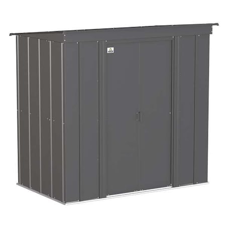 Arrow Storage Products CLP64CC Galvinized Steel Storage Shd, 6ftx4 ft, Chrcol