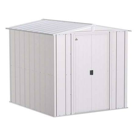 Arrow Storage Products CLG67FG Galvinized Steel Storage Shed, 6 ft x7 ft, Gray