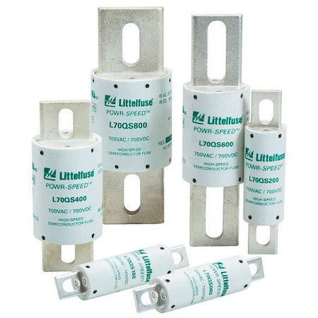 Littelfuse L70QS700.X UL Class Fuse, aR Class, L70QS Series, Very Fast-Acting, 700A, 700V AC, Non-Indicating