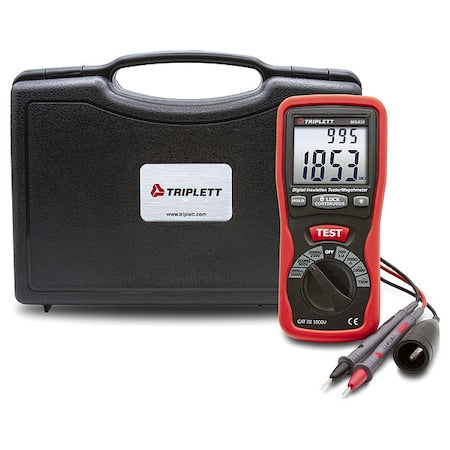 Triplett MG430 Megohmmeter, 250/500/1000V, Backlit LCD