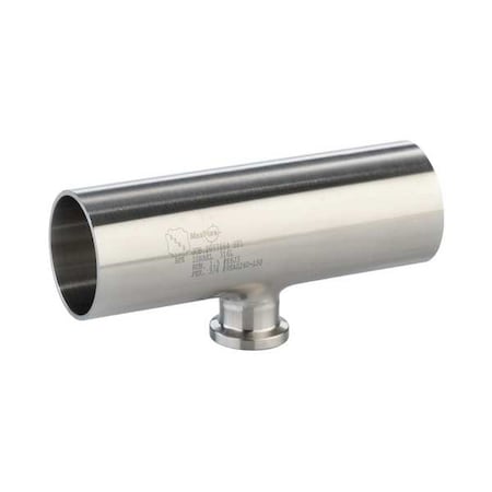 Maxcore TE7RWWCS6MO1.0X.5-PO Tee, SS, Orbital Weld 1 in, Clamp 1/2 in