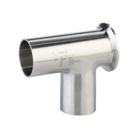 Maxpure TE7WCSW6L6.0-PL Tee, SS, Orbital Weld 6 in, Clamp 6 in