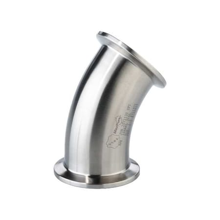 Maxcore TEG2K6MO2.0-PO 45Elbow, SS, Clamp2