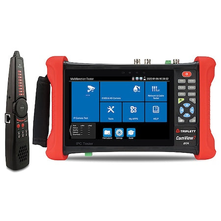 Triplett 8174 Camera Tester, 1 Input, Black/Red, 1.8