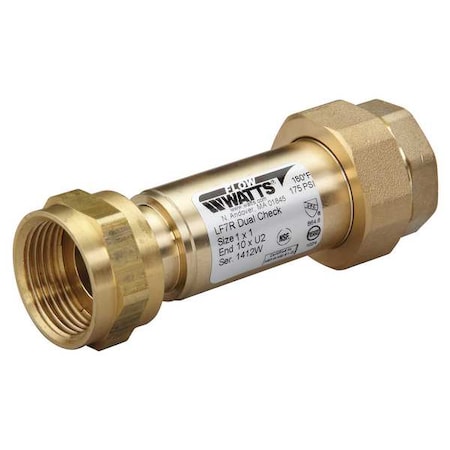 Watts 1X1 LF7R10-U2 Backflow Preventer, Size 1
