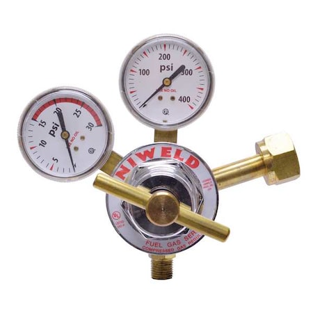 Uniweld RUH8211-1 Regulator MD 1-Stage Acetylene CGA300, Acetylene, Single Stage, 9/16