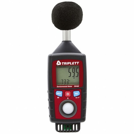 Triplett EM400 Multifunction Environment Meter, Black/Red
