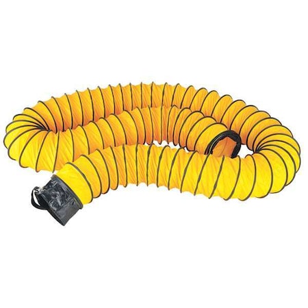 Ecko FDT-21624076BR Vent Duct, 8 In Dia. x 25 ft, Ylw