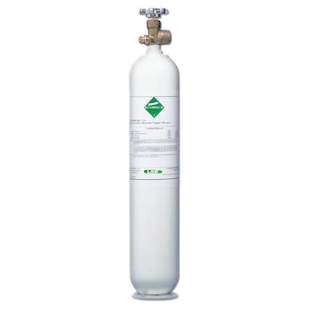 Norco Z105325PM58 Calibration Gas, Carbon Monoxide, Hydrogen Sulfide, Oxygen, Pentane, 58 L, C-10 Connection