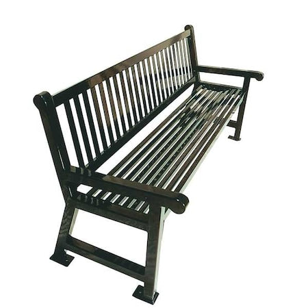 Ultrasite 922-S4-BROWN Outdoor Bench, 48 in. L, 36 in. H, Brown