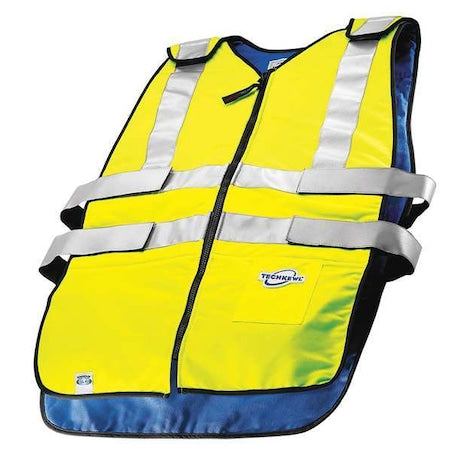 Techniche 6626-HVL/XL Cooling Vest, Polyester, Cold Pack Inserts, 2 to 3 hr Max Cooling Time, Hook-and-Loop Closure