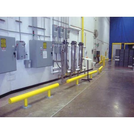 Ideal Shield HGR-1-96-14 3/4-C-8 Guard Rail, 8 ft. L, 14-3/4 In. H