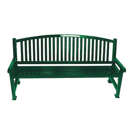 Ultrasite 922-B6-GREEN Outdoor Bench, 72 in. L, 36 in. W, Green