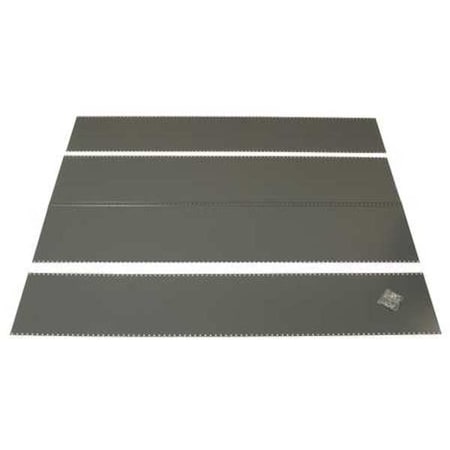 Edsal 1W804N Gray Steel Bin Unit Panels, 24 in W, 36 in H