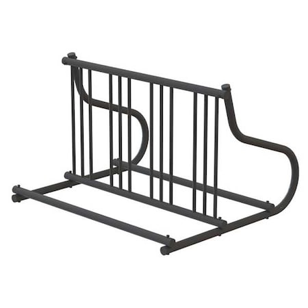 Madrax QS-GR110-B Bike Rack, 2-Sided, 8-Bike, 48 in., Black