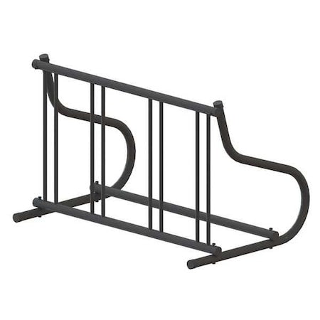 Madrax QS-GR114-B Bike Rack, 1-Sided, 4-Bike, 48 in., Black
