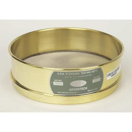 Advantech Manufacturing 500BS8F Sieve, No 500, B/S, 8 In, Full Ht