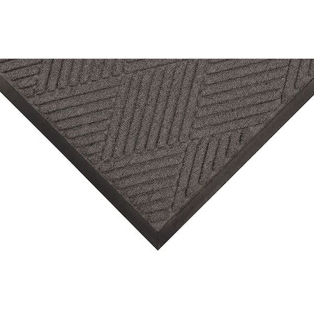 Condor 9JFR7 Entrance Mat, Polypropylene, 3/8 in Thick, Charcoal, 3 ft W x 10 ft L