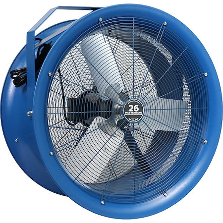 Patterson H26A High Velocity Industrial Fan, Ceiling, Column, Floor, Wall Mount, 26 in Blade Dia, 115/208 to 230V