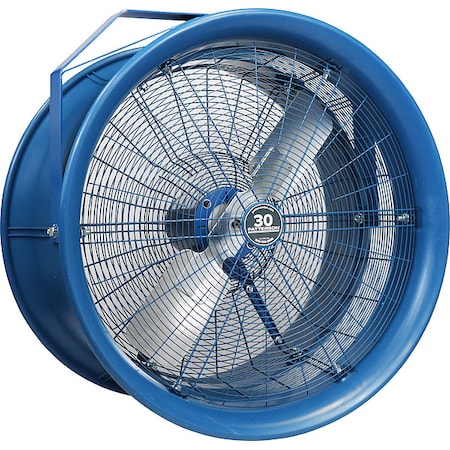 Patterson H30A High Velocity Industrial Fan, Ceiling, Column, Floor, Wall Mount, 30 in Blade Dia, 115/208 to 230V
