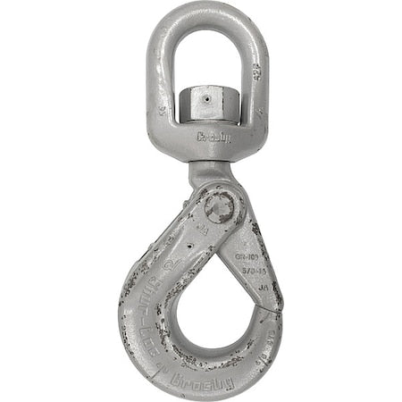 Crosby 1004313 Self-Lock Hook, Alloy Steel, 1 3/8