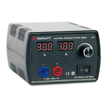 Triplett PS30 DC Power Supply, LCD Ring, 30 W, 5.5