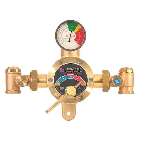Leonard Valve TM-800-LF Emergency Mixing Valve, Bronze, 1 in.NPT