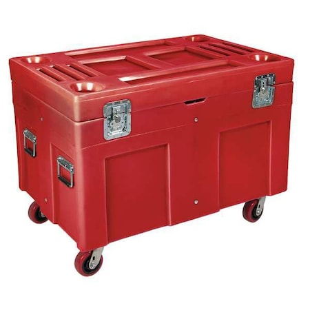 Myton Industries SC4534-H5 RED Storage Cart, Red, 45 in W x 30 in D x 34 in H