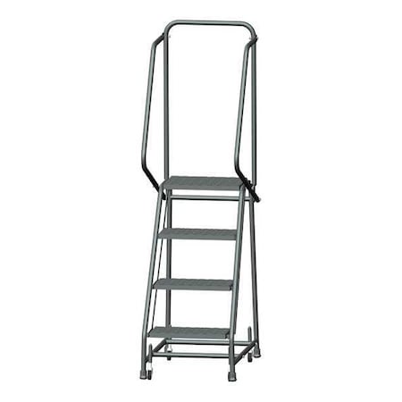 Ballymore H418X 68 in H Steel Rolling Ladder, 4 Steps, 450 lb Load Capacity
