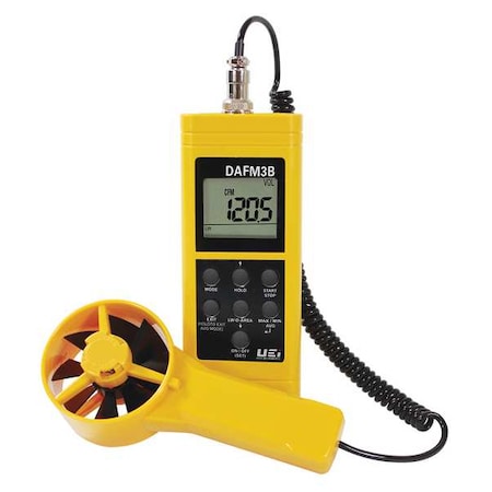 UEI Test Instruments DAFM3B Anemometer with Humidity, 99 to 3937 FPM