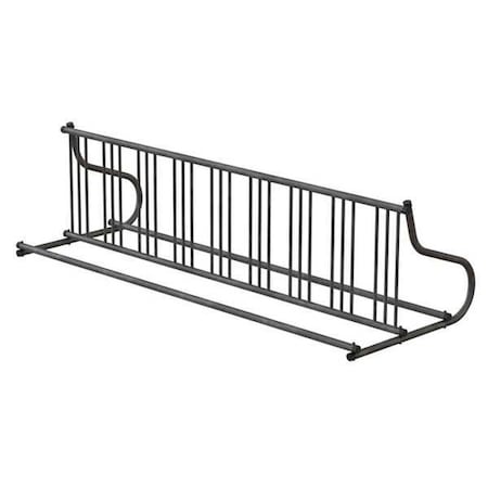 Madrax QS-GR112-G Bike Rack, 2-Sided, 18-Bike, 110 in., Silver