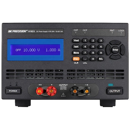 B&K Precision 9182B DC Power Supply 0-10V, 20A / 10-20V, 10A