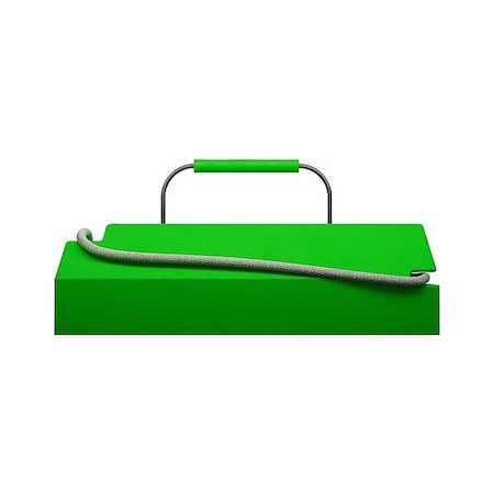 Checkers AC6820-LR-CHFLG Aviation Chock, Green, 5 3/4