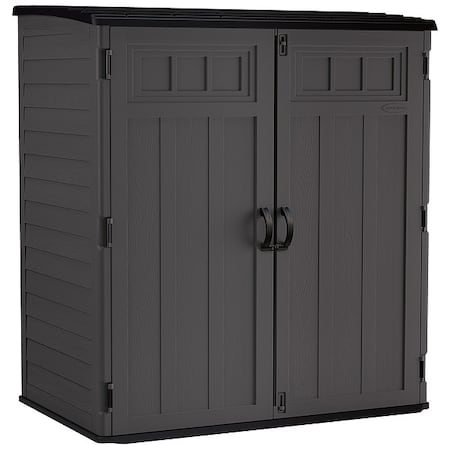 Suncast BMS6225D 106 cu. ft. Multi-Wall Resin Plastic Storage Cabinet, Dark Gray