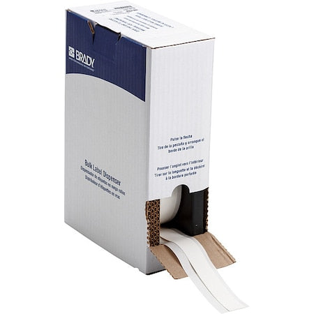 Brady BM7C-500-342 Sleeve Label, White, Polyolefin