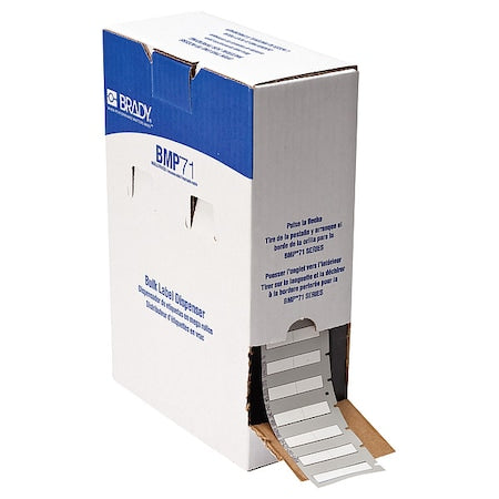 Brady BM-187-175-342-2 SleeveLabel, White, Polyolefin, 7/8 in W