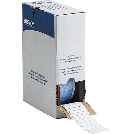 Brady BM-187-175-342-3 SleeveLabel, White, Polyolefin, 19/32 in W