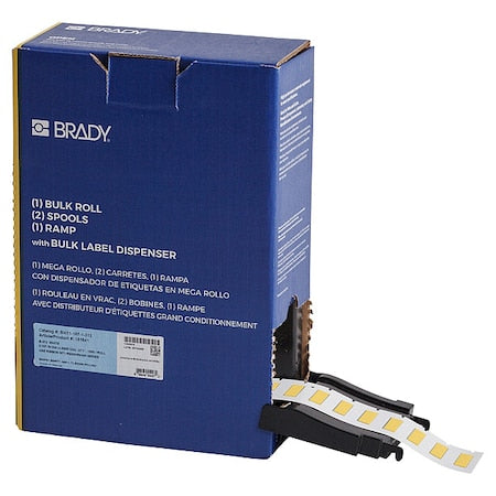 Brady BM-187-1-312-YL Sleeve Label, Yellow, Polyolefin, 1 in W