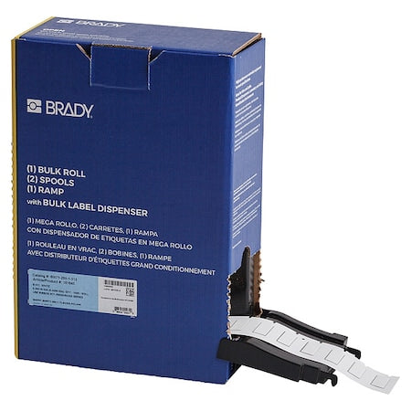 Brady BM-250-1-312 Sleeve Label, White, Polyolefin, 1 in W