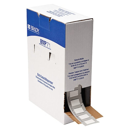 Brady BM7-375-1-7641 Sleeve Label, White, Polyolefin, 1 in W