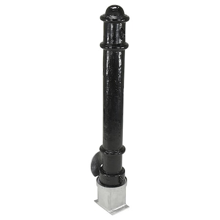 Vestil BOL-OR-40-BK Steel Bollard, Removable