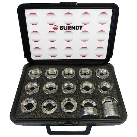 Burndy UDIEKITCU Crimping Tool Die Kit for Copper Connectors No 6 AWG-750 kcmil (15 Sets)