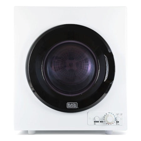 Black & Decker BCED26 Dryer, White, 2.7 cu ft Cap., 27 1/2 in H