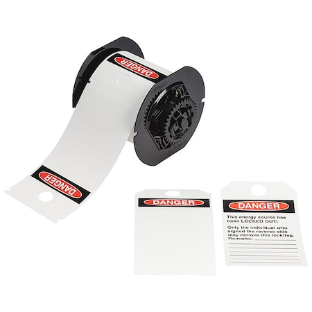Brady B30-255-851-OSHADF Pre-Cut Label Stock Roll, White