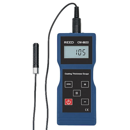 Reed Instruments CM-8822 Coating Thickness Gauge, 0-1000 um/0-40mils