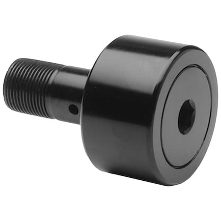 Smith Bearing CR-6-XBC Double Sealed Track Roller, Crowned Stud, 6 in Dia, 3-1/4 in Wd