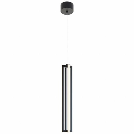 AFX CSSP24L30D1BK LEDPendant, 4 in D, Black, Aluminum
