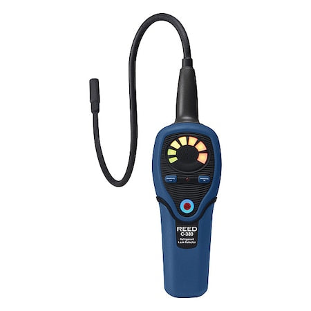 Reed Instruments C-380 Refrigerant Leak Detector, Low/High Sensitivity (R134a R410a R22a)